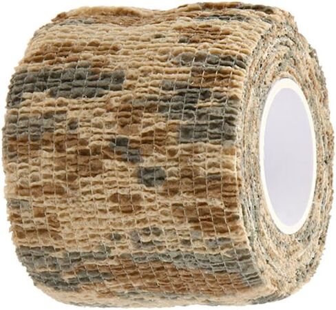 Self-Adhesive Camouflage Tape Wrap Protective Camo Form Non-Woven Stealth Camo Tape Stretch Bandage for Outdoor Camping 5CM x 4.5M in Saudi Arabia