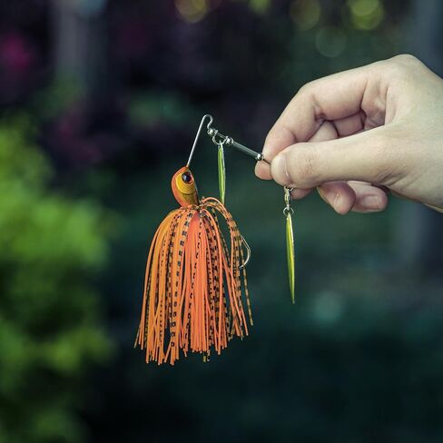 Goture Bass Fishing Lures Spinner Baits Kit, Hard Metal Top Brand Hooks Spinner Baits 5/10/15 Pcs Swimbait Jig Lure Willow Blades, Freshwater Saltwater Spinner Baits for Bass Trout Fishing 1/2Oz 3/8Oz in Saudi Arabia