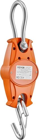 مقياس الرافعة الرقمي VEVOR، 660 رطل/300 كجم، مقياس معلق صناعي عالي التحمل مع علبة من الألومنيوم المصبوب وشاشة LCD، رافعة صغيرة محمولة مع خطافات للمزرعة والصيد وصيد الأسماك في الهواء الطلق والجراج (برتقالي) in Kuwait