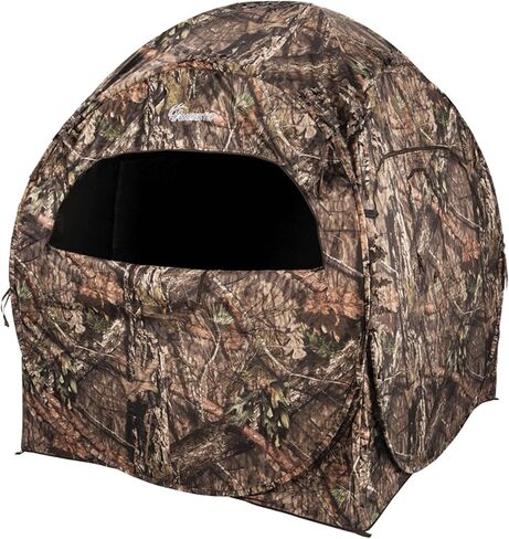 Ameristep Doghouse Run & Gun Hunting Blind | Lightweight 2 Person Ground Blind in Mossy Oak Break-Up Country, One Size in Saudi Arabia
