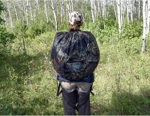 Ameristep Outhouse Lightweight Durable Hunting Spring Steel Mossy Oak Break-Up Country Ground Blind - 1 Hunter Concealment - Easy Setup & Takedown in Saudi Arabia