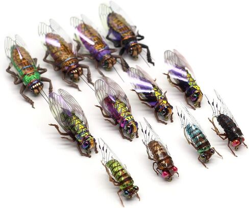 YZD Fly Fishing Flies Realistic Dry Wet Nymph Trout Flies Hand Tie Lures Kits 12/26/48 Pcs… in Kuwait