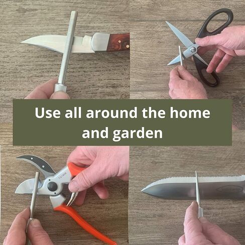 Multi-Use Diamond Sharpener - Garden Tools & More Sharpens Pruners, Shears & Knives - by Truly Garden in Kuwait