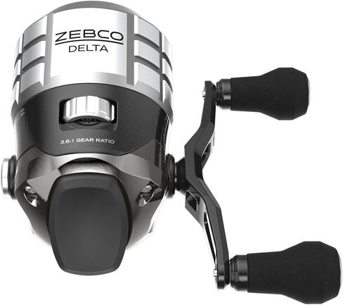 بكرة الصيد Zebco Delta Spincast، قابض فوري مضاد للعكس، تروس معدنية بالكامل، استرجاع قابل للتغيير لليد اليمنى أو اليسرى in Kuwait