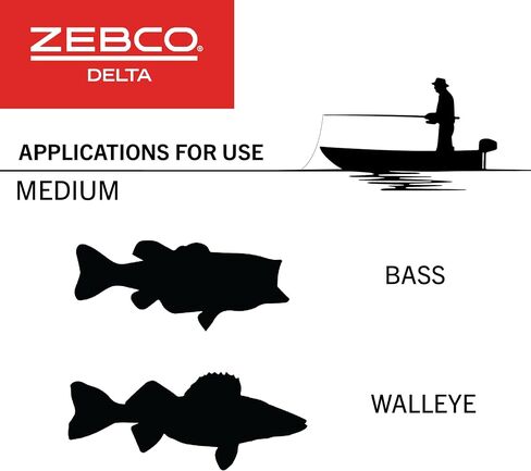 بكرة الصيد Zebco Delta Spincast، قابض فوري مضاد للعكس، تروس معدنية بالكامل، استرجاع قابل للتغيير لليد اليمنى أو اليسرى in Kuwait