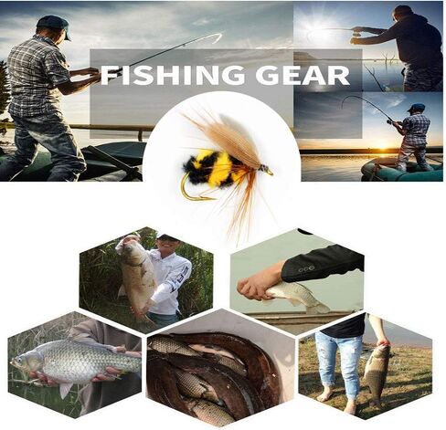 ZZWIF Fly Fishing Lures Bee Flies Fishing Kit Dry Flies Kit Insect Lures Hooks High Simulation Bass Salmon Trout Floating/Sinking 12 Pcs in Kuwait