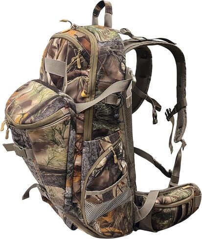 حقيبة ظهر للصيد من MDSTOP، حقيبة صيد مموهة مقاومة للماء، حقيبة صيد مسدس ذات سعة كبيرة للصيد والتخييم والمشي لمسافات طويلة (مموهة (L)) in Kuwait