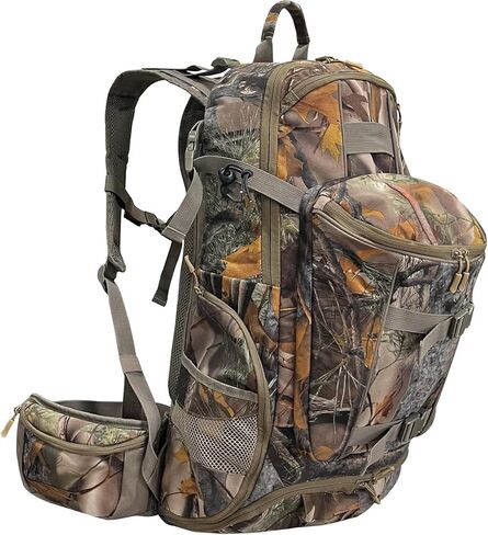 حقيبة ظهر للصيد من MDSTOP، حقيبة صيد مموهة مقاومة للماء، حقيبة صيد مسدس ذات سعة كبيرة للصيد والتخييم والمشي لمسافات طويلة (مموهة (L)) in Kuwait