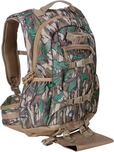 North Mountain Gear Camouflage Hunting Backpack Waterproof Bow and Rifle Compatible Hunting Bag (Mossy Oak Bottomland) in Saudi Arabia