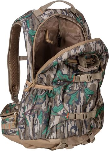 North Mountain Gear Camouflage Hunting Backpack Waterproof Bow and Rifle Compatible Hunting Bag (Mossy Oak Bottomland) in Saudi Arabia