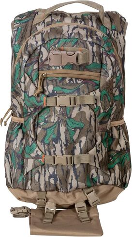 North Mountain Gear Camouflage Hunting Backpack Waterproof Bow and Rifle Compatible Hunting Bag (Mossy Oak Bottomland) in Saudi Arabia
