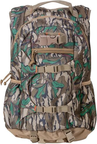 North Mountain Gear Camouflage Hunting Backpack Waterproof Bow and Rifle Compatible Hunting Bag (Mossy Oak Bottomland) in Saudi Arabia