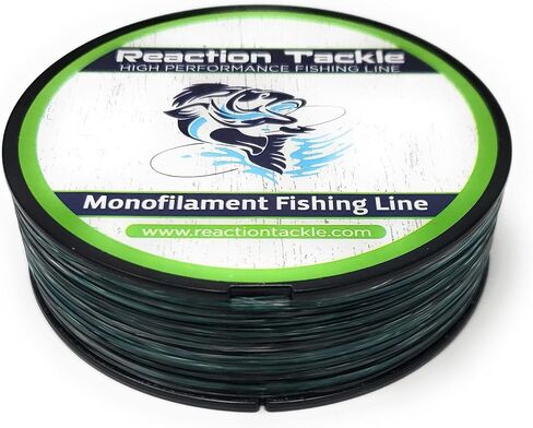 Reaction Tackle Monofilament Fishing Line - Premium Nylon Mono Line, Strong & Abrasion-Resistant, Low Memory for Smooth Long Casts - Freshwater & Saltwater in Kuwait