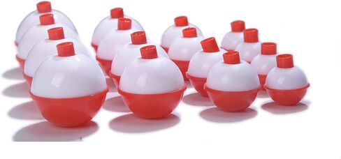 مجموعة بكرات صيد من ويويجكسي مقاس L وصغير باللونين الاحمر والابيض للصيد العائم، مجموعة من 16 قطعة in Kuwait