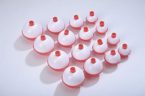 مجموعة بكرات صيد من ويويجكسي مقاس L وصغير باللونين الاحمر والابيض للصيد العائم، مجموعة من 16 قطعة in Kuwait