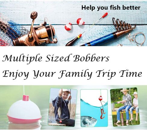 مجموعة بكرات صيد من ويويجكسي مقاس L وصغير باللونين الاحمر والابيض للصيد العائم، مجموعة من 16 قطعة in Kuwait