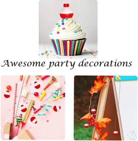 مجموعة بكرات صيد من ويويجكسي مقاس L وصغير باللونين الاحمر والابيض للصيد العائم، مجموعة من 16 قطعة in Kuwait