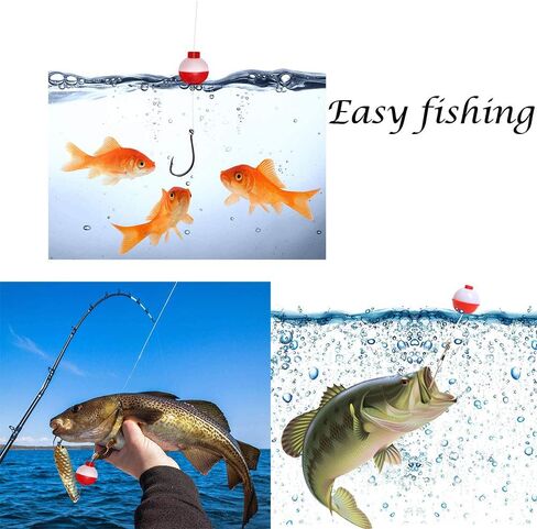 مجموعة بكرات صيد من ويويجكسي مقاس L وصغير باللونين الاحمر والابيض للصيد العائم، مجموعة من 16 قطعة in Kuwait