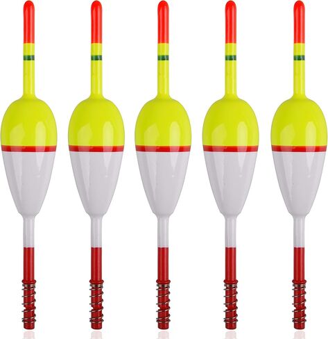 SILANON Wood Slip Bobbers Fishing Floats and Bobbers Spring Oval Stick Slip Floats for Crappie Catfish Trout Panfish Walleyes Fishing 5/10pcs in Saudi Arabia