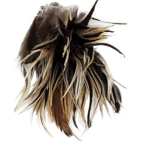 Creative Angler Saddle Hackle Fly Tying Materials - Natural Feathers for Wet Flies, Rooster Feathers, Hair Feathers for Crafts, Fly Tying Kit - Small Feathers Combo Pack of Steelhead Colored Feathers
