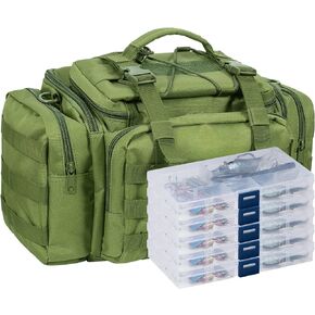Dr.Fish Tackle Bag with 60 Fishing Lures Spinners Soft & Hard Baits in Saudi Arabia