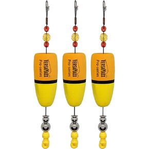 VERSAMAXX Bolt Pro Series 3 Pack - Adjustable Leader Depth Saltwater Popping Cork Rig