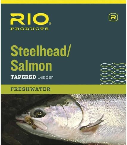 RIO Fly Fishing Salmon/Steelhead 9' 20Lb Leaders (Pack 3), Glacial Green in Saudi Arabia