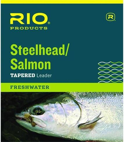 RIO Fly Fishing Salmon/Steelhead 9' 20Lb Leaders (Pack 3), Glacial Green in Saudi Arabia