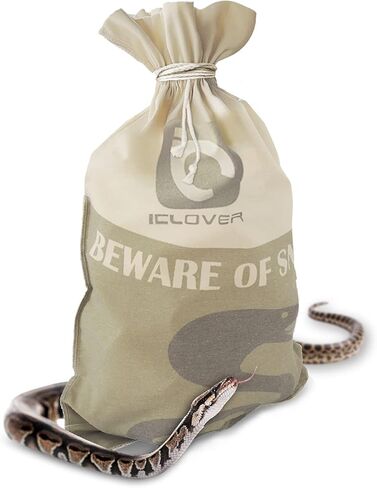 ICLOVER حقيبة الزواحف الأفعى مع الرباط، 20 بوصة × 28 بوصة حقيبة صيد الثعابين الكبيرة شديدة التحمل مع زوايا سفلية مخيطة لتحريك النقل والتقاط صيد الثعابين والزواحف in Kuwait