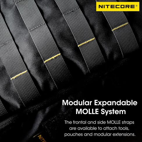 Nitecore BP18 حقيبة الظهر التكتيكية للسفر Daypack حقيبة رخوة تناسب أجهزة الكمبيوتر المحمولة مقاس 14 بوصة in Saudi Arabia