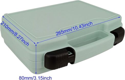 Aventik Streamer Fly Box Click Lock كبير غاسل الذباب صندوق صيد القوارب صيد السمك صواني تخزين منظم صندوق الأجهزة 10.43X8.27X3.15 بوصة (SF1B رمادي) in Kuwait