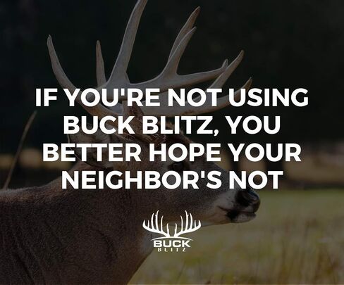 Buck Blitz - Premium Deer Attractant and Hunting Bait for White Tailed Deer, 12 Ounce Concentrate for Deer Feed - As Seen On Final Descent Outdoors Hunting Show in Saudi Arabia
