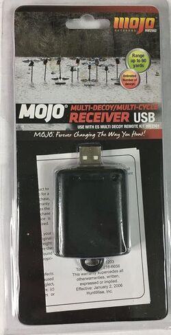 جهاز استقبال MOJO Outdoors Elite Series للتحكم في أفخاخ صيد البط، جهاز الاستقبال فقط، توصيل USB in Kuwait