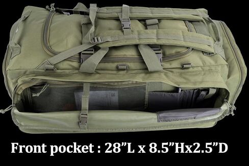 Large Duffle Bag Duffel Pack with Backpack Shoulder Straps and Shoes Compartment 105L for Sports Travel Hunting Camping. in Kuwait