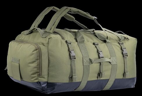 Large Duffle Bag Duffel Pack with Backpack Shoulder Straps and Shoes Compartment 105L for Sports Travel Hunting Camping. in Kuwait