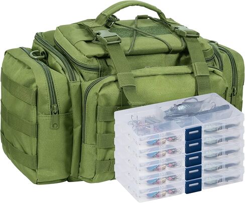 Dr.Fish Tackle Bag with 60 Fishing Lures Spinners Soft & Hard Baits in Saudi Arabia