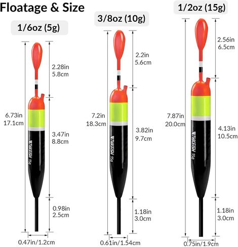 THKFISH Fishing Bobbers and Floats, Slip Bobbers for Fishing in Kuwait