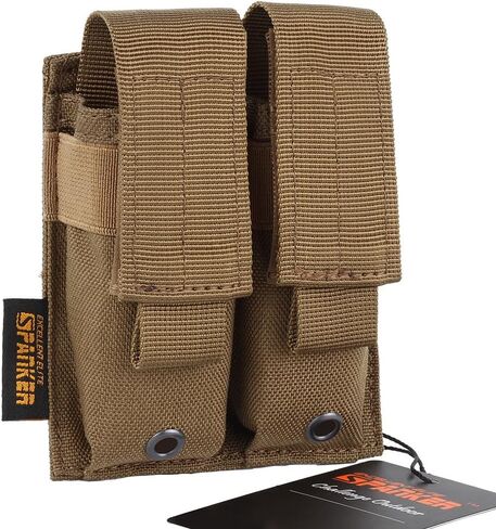 EXCELLENT ELITE SPANKER Molle Single/Double Pistol Mag Pouch Tactical Magazine Pouch Tool Organizer Holder in Kuwait