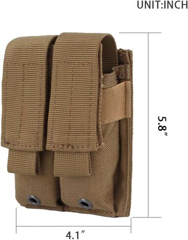 EXCELLENT ELITE SPANKER Molle Single/Double Pistol Mag Pouch Tactical Magazine Pouch Tool Organizer Holder in Kuwait