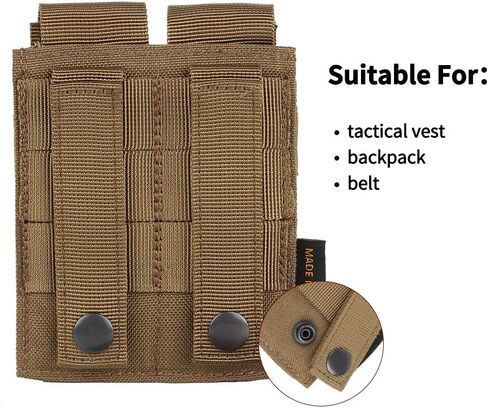 EXCELLENT ELITE SPANKER Molle Single/Double Pistol Mag Pouch Tactical Magazine Pouch Tool Organizer Holder in Kuwait