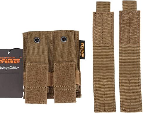 EXCELLENT ELITE SPANKER Molle Single/Double Pistol Mag Pouch Tactical Magazine Pouch Tool Organizer Holder in Kuwait