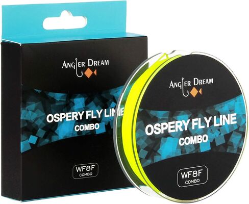 100FT WF3F WF5F WF8 Fly Fishing Line Combo Weight Forward Fly Line with Braided Backing Tapered Leader Preload Fly Line with Welded Loop in Saudi Arabia