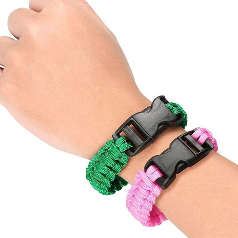 Sportmusies Paracord Wristband for Outdoor Sport Tactical Survival Parachute Bracelet, Essential for Hiking Travelling Camping Gear Pack of 2 in Kuwait