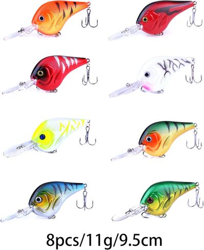 Fishing Lures Kit Minnow Popper Crank Baits Freshwater Bass Fishing Baits Set in Kuwait