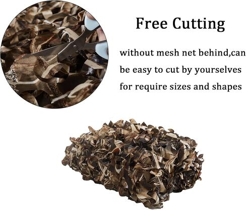 Senmortar Camo Netting, Bulk Roll Camouflage Netting, Military Hunting Mesh Nets Free Cutting for Hunting Blind Sunshade Shooting Theme Party Decoration in Saudi Arabia