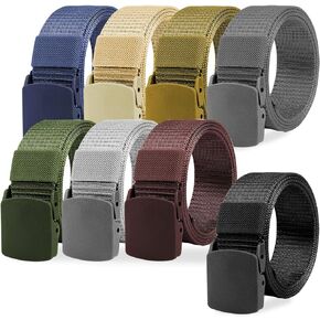 Coobbar Nylon Military Belt, 8 Pack Tactical Plastic Buckle Belt Webbing Canvas Outdoor Web Belt,Nylon Military Tactical Plastic Buckle Belt Webbing Canvas Outdoor Web Belt in Saudi Arabia