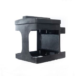 Brick Holder for up to Four, 4 lb Salt, Mineral, and Attractant Bricks with Mounting Straps, Black in Saudi Arabia