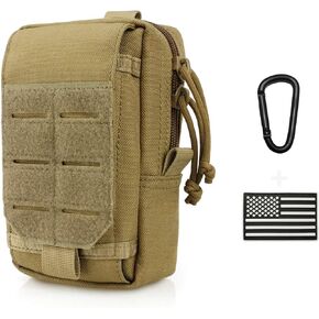 Tactical Molle Utility Pouch Cell Phone Pouch, Waist Bag Belt Pouch for Men, EDC Bag Gadget Organizer Vest Pack Purse Mobile Phone Case Hunting Compact Bag for Runing in Kuwait
