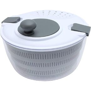 Cook with Color Salad Spinner - Lettuce and Produce Dryer with Bowl, Colander and Built in draining System for Fresh, Crisp, Clean Salad and Produce (Green)
