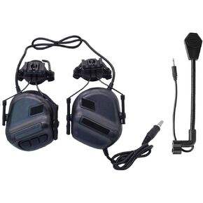 JFFCESTORE Helmet Way Tactical Headset Earmuff No Noise Reduction for Z.Tactical Series PTT